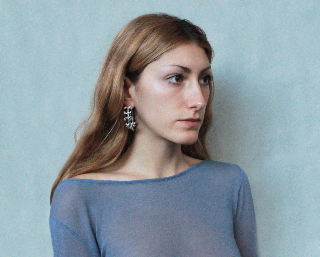 Triple Swirl Earrings