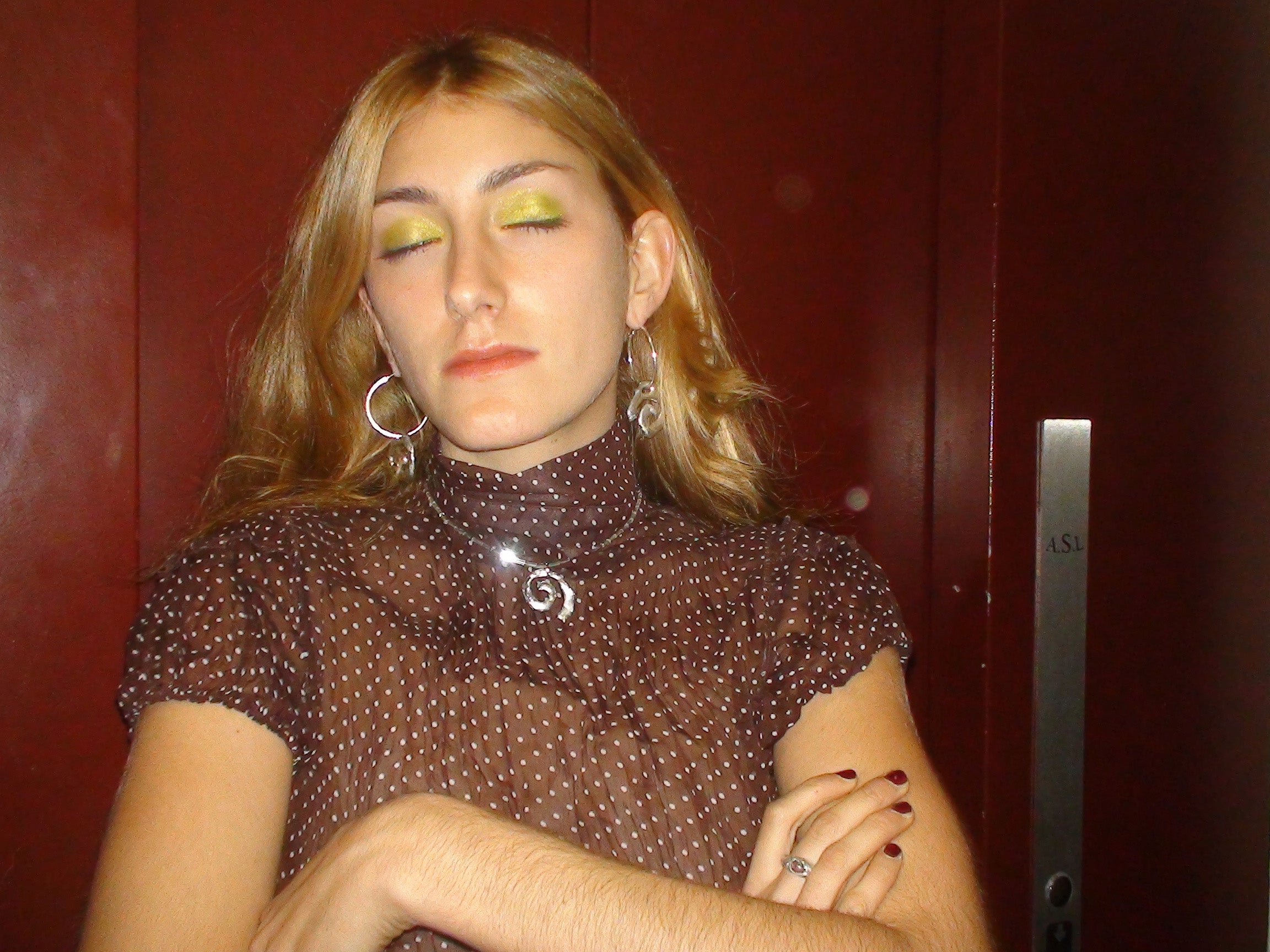 Set de collier et boucles d'oreilles spirales en étain